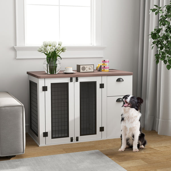 44-inch cage cabinet with double door and storage drawer