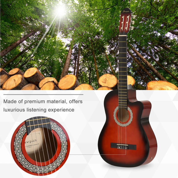 39.5 inch electro-acoustic guitar for beginners