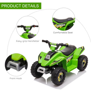 6V battery quad, green