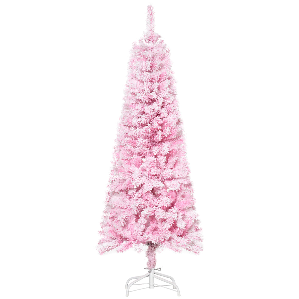 5ft Pink Snow Frosted Artificial Christmas Tree
