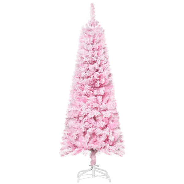 5ft Pink Snow Frosted Artificial Christmas Tree
