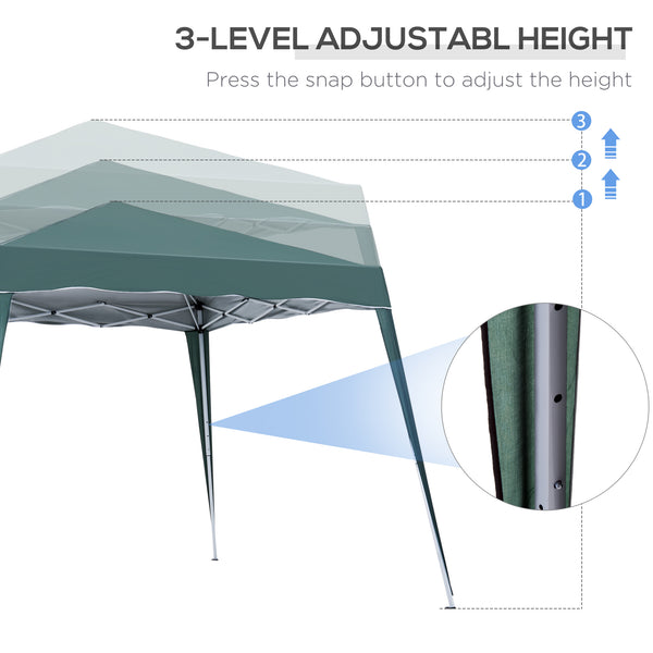 8 x 8 Folding Awning with Carry Bag, Green