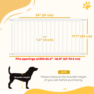 Pet gate, white