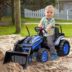 6V Battery Powered Kids Tractor, Blue