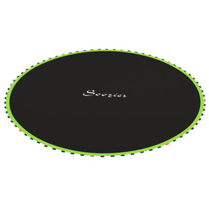 Soozier Trampoline Replacement Mat, Fits 14' Trampoline w/ 80 V-Hooks & 5.5" Springs (Spring & Frame not Included), Green