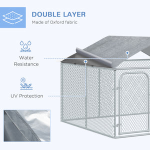 Kennel with waterproof and UV-resistant cover