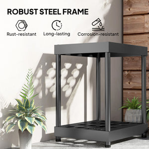 Garden tool storage rack