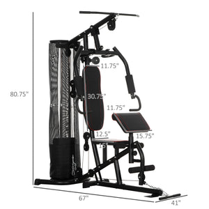 Multi-function equipment with 100 lb weight stack