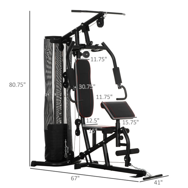 Multi-function equipment with 100 lb weight stack
