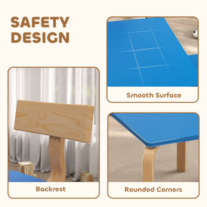 Table and 2 chairs set, blue