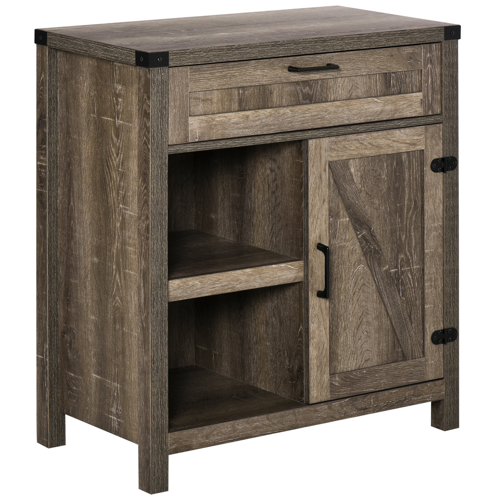 Modern farmhouse rustic storage buffet, in dark oak