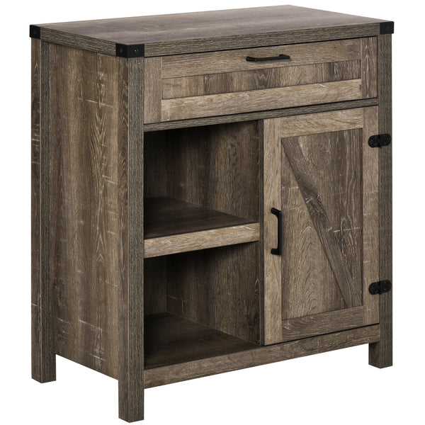Modern farmhouse rustic storage buffet, in dark oak
