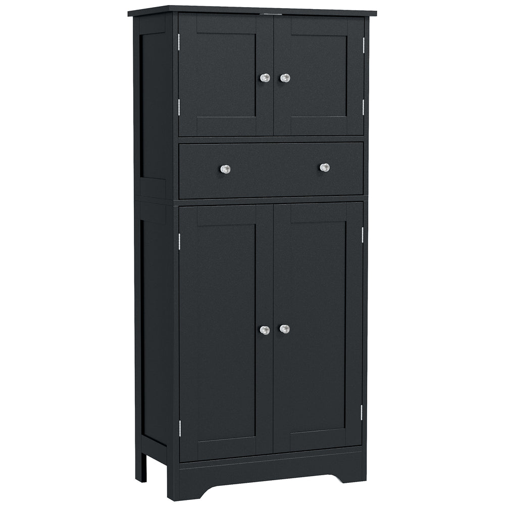 Kitchen storage unit, black