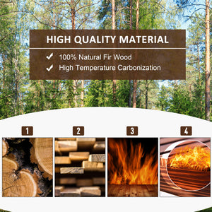 Wooden garden bridge, decorative arched walkway with safety railing 