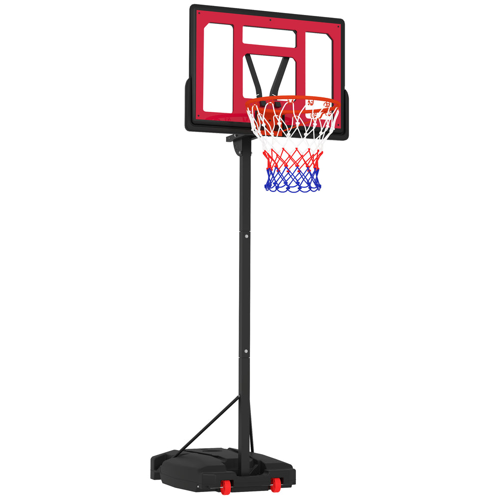 Panier de basketball réglable pour enfants 2 à 6 m, avec filet et sac de lestage pour usage intérieur et extérieur