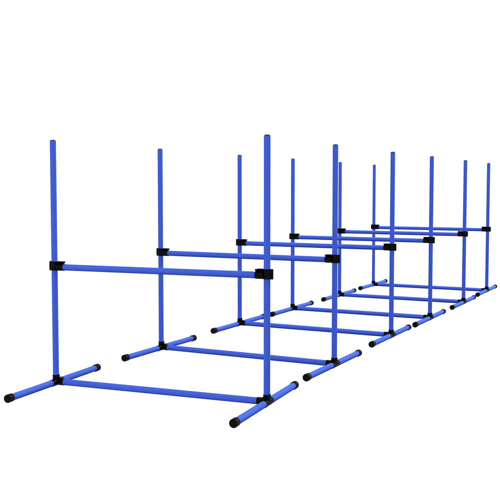 Set of 6 adjustable jump bars
