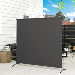 Single-panel room divider, UV30+ protection, dark grey
