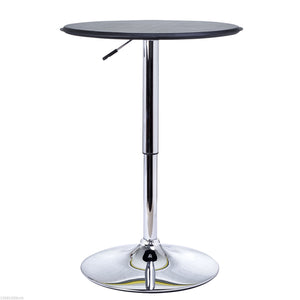 Modern round bar table, black