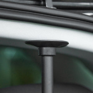 Adjustable safety barrier compatible with SUVs, cars, and vans