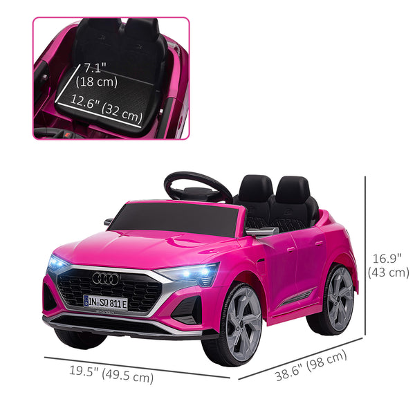Licensed Audi Q8 Etron Sportback 12V, Pink