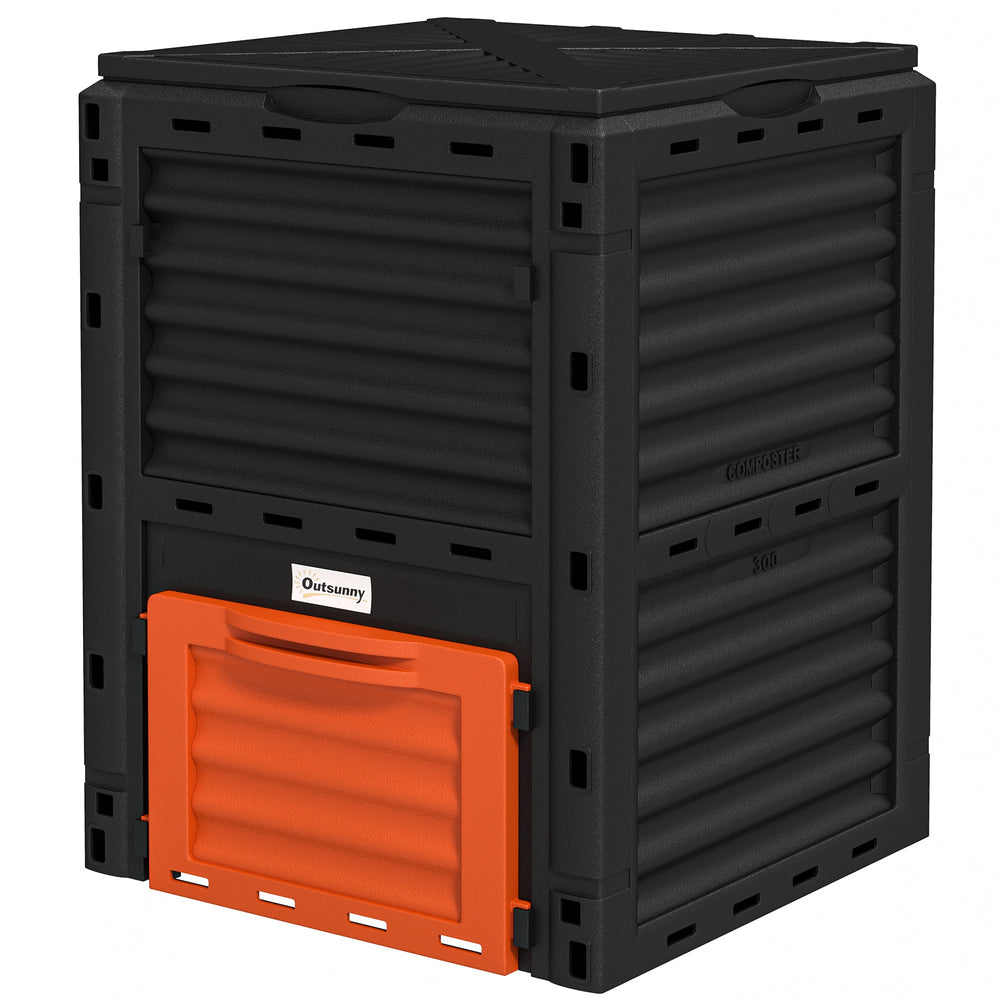 80-gallon (303-liter) outdoor composter, orange