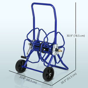 98 ft garden hose reel with 5/8 in hose included