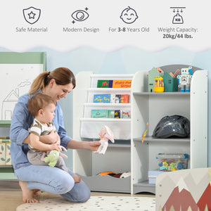 Toy storage shelf, gray