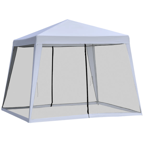 10 x 10 garden tent with mosquito net, grey