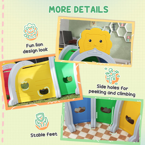 Multicolored Lion Pattern Tunnel