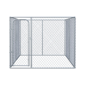 Dog park with galvanized steel frame
