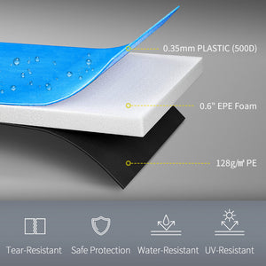 12-foot replacement trampoline pad, light blue 