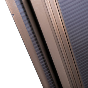 10 x 10 ft Hardtop Gazebo, Heavy Duty Shelter, Sun Shade with Curtain, Beige and Coffee 