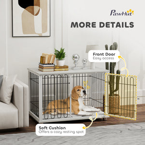 Crate furniture with washable cushion, grey