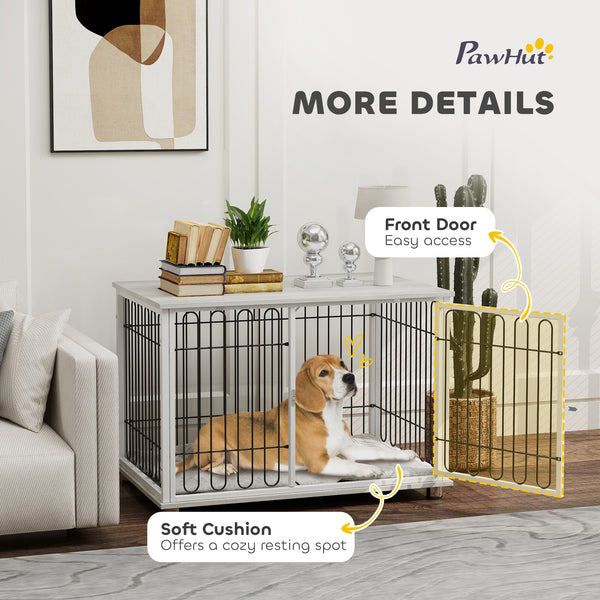 Crate furniture with washable cushion, grey