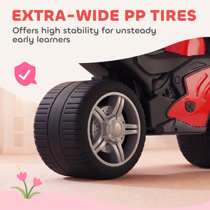 Red musical ride-on motorcycle, 18 to 36 months