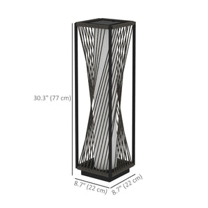 Decorative outdoor lamp with LED automatic on/off, IP44, for terrace, porch, driveway, gray