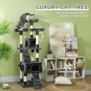 172cm Multi-Level Cat Tree, Dark Grey
