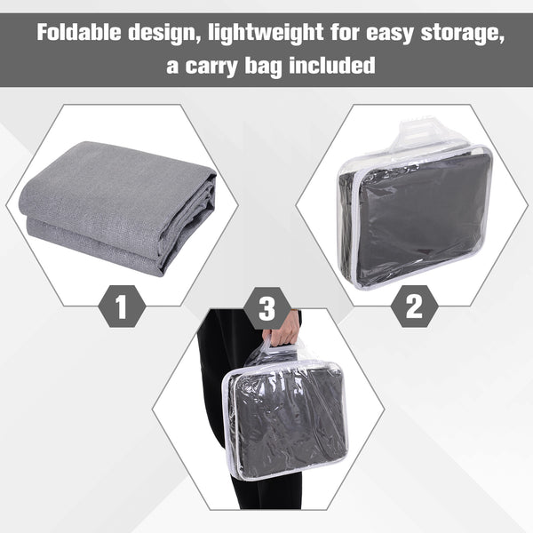 Rectangular outdoor shade sail – Effective sun protection, grey