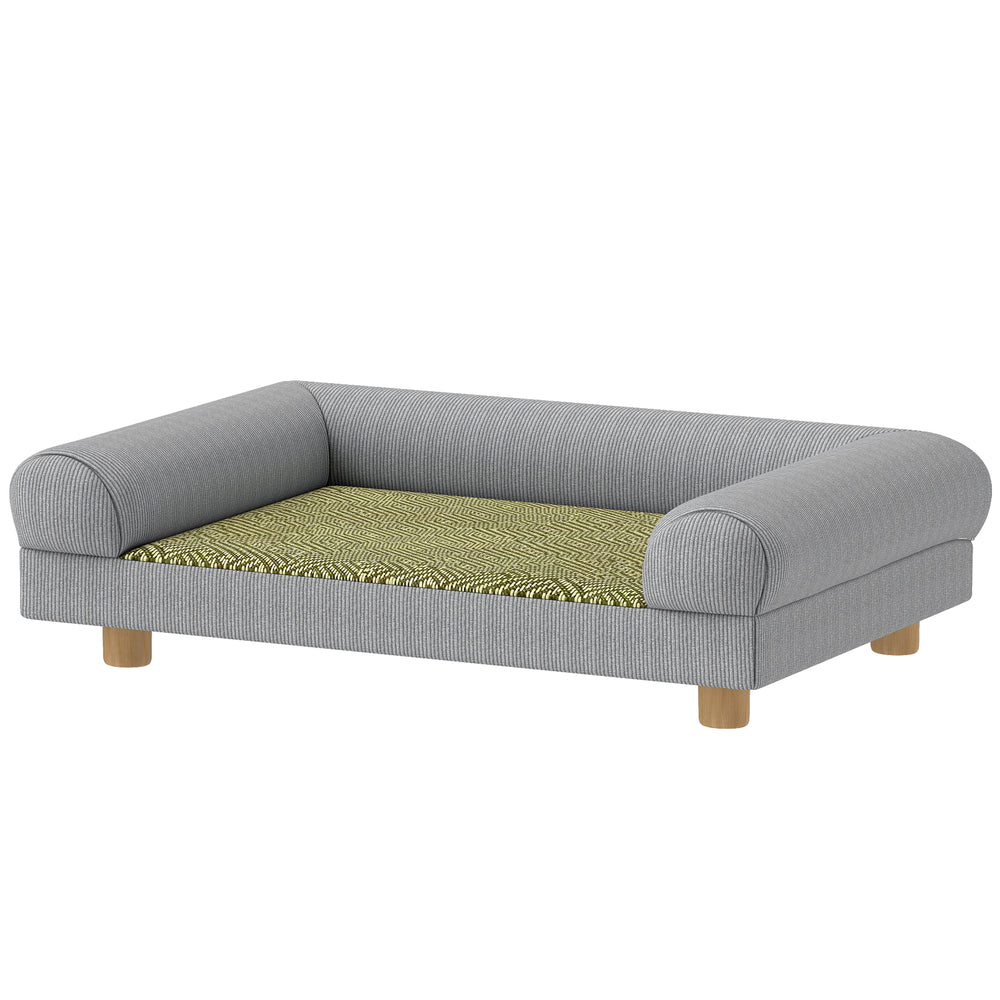Elevated sofa for small dogs, grey