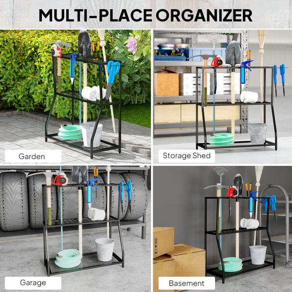 3-Tier Garden Tool Storage Tower