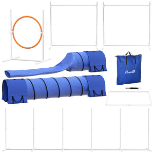 7 Piece Dog Agility Course, Blue