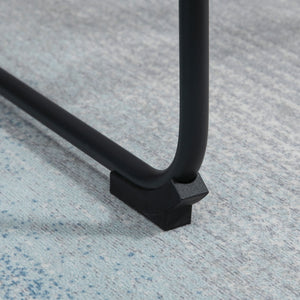 Set of 2 vintage faux leather bar stools, brown