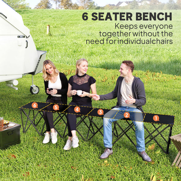 6-seater portable folding camping chair