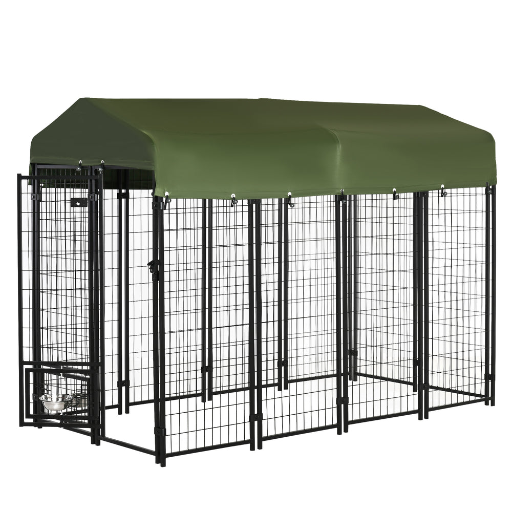 Lockable welded steel outdoor enclosure