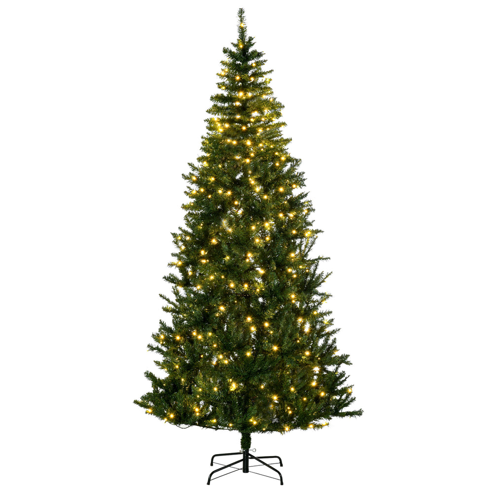 7.5ft Pre-Lit Artificial Christmas Tree with Warm White LED Light
