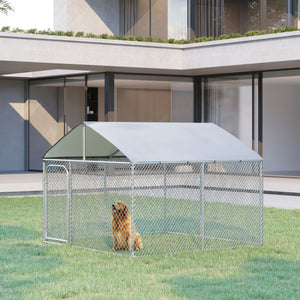 Kennel with waterproof and UV-resistant cover