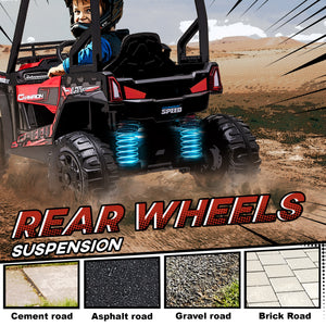 12V Red Off-Road Electric Car