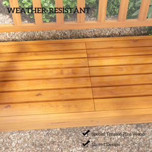 Wooden bench with a central lifting table that can accommodate 2 to 3 people