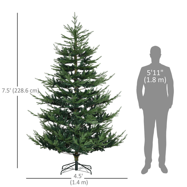 7.5ft Artificial Christmas Tree with Metal Base