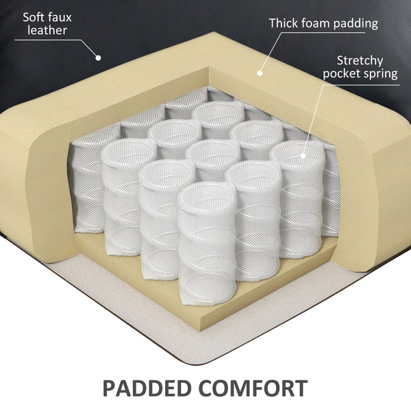 Black Leatherette Power Recliner Lift Chair with Remote Control